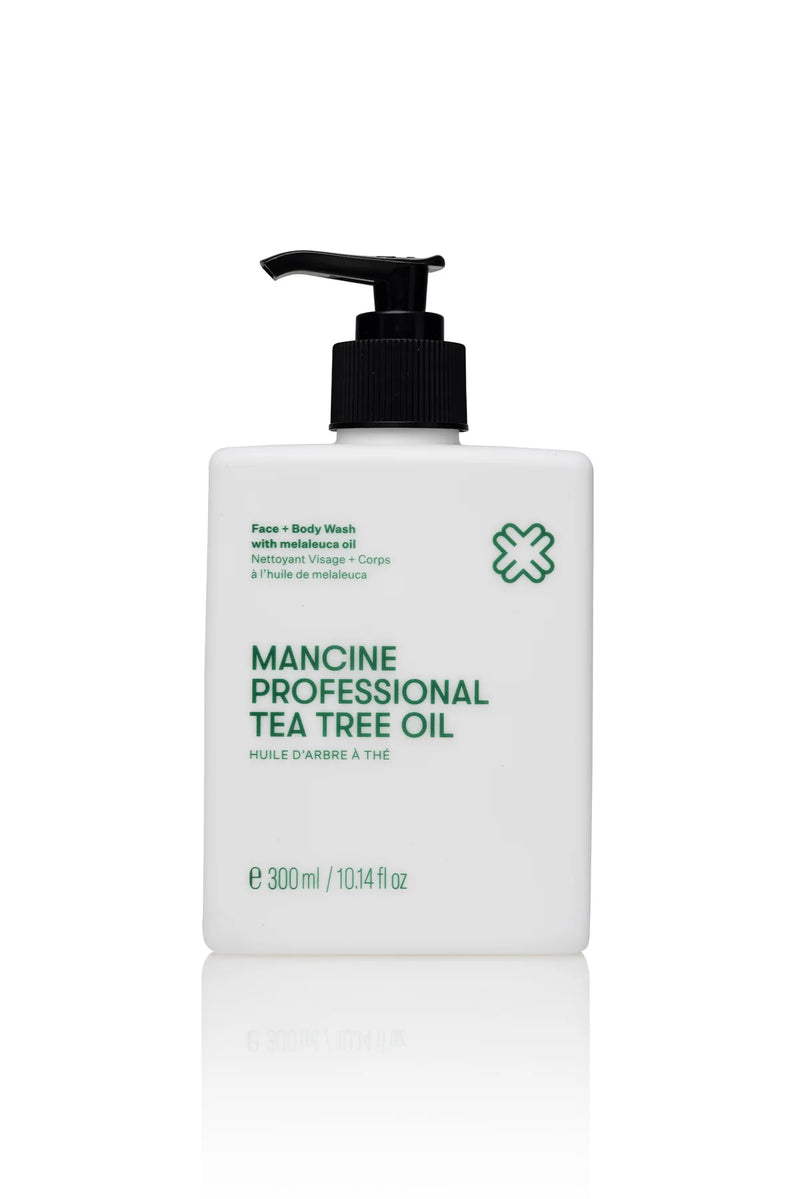 Mancine Tea Tree Face & Body Wash 10.14 fl oz