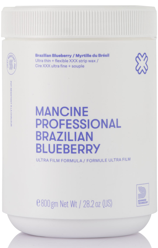Mancine Strip Wax: Brazilian Blueberry 28.2 fl oz  - NEW