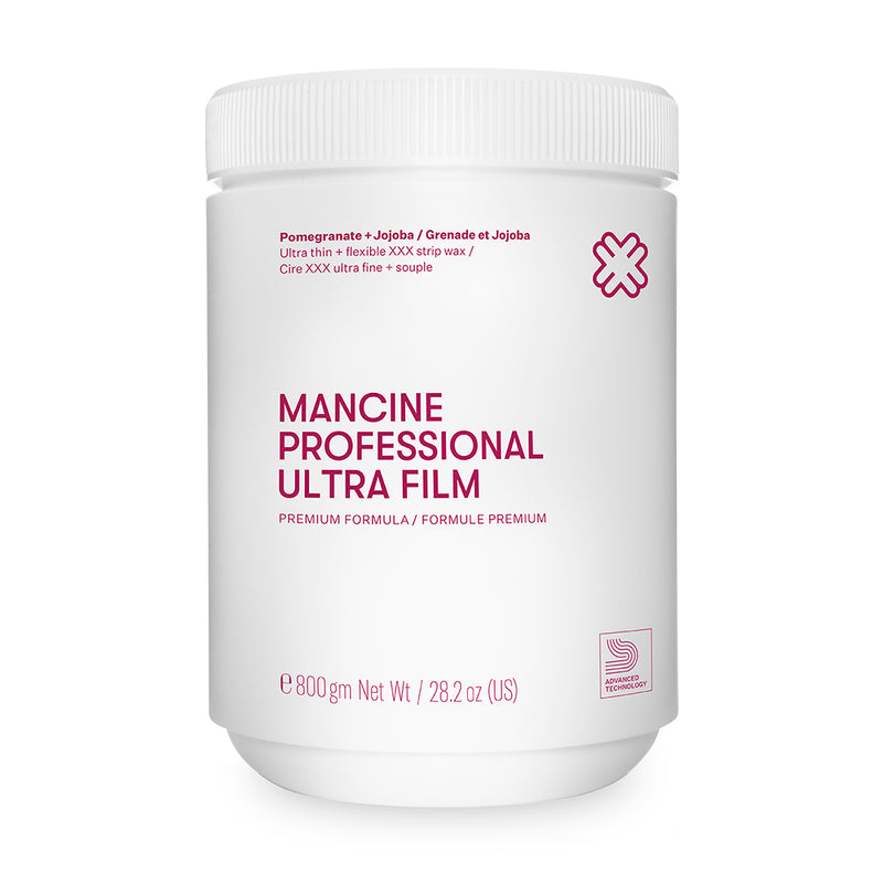 Mancine Strip Wax: Ultra Film Pomegranate & Jojoba (28.2oz)