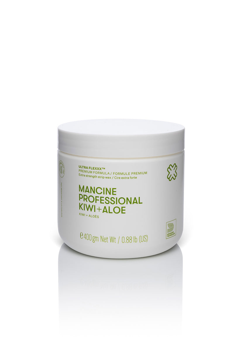 Mancine Strip Wax: Ultra Film Kiwi & Aloe (14oz)