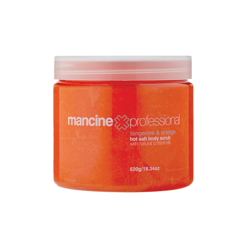 Mancine Hot Salt Body Scrub: Tangerine & Orange - Mancine
