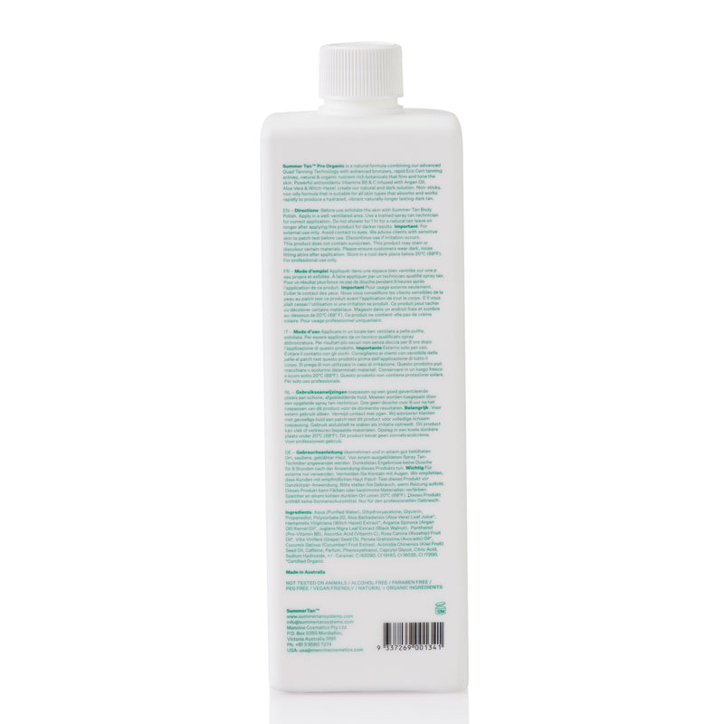 Summer Tan™ Organic Spray-On Tan: Dark 1 litre